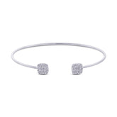 0.26ct 14k White Gold Diamond Bangle
